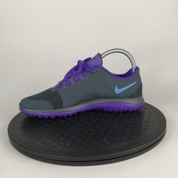 Nike FS Lite Run Gray/Purple Athletic Running Shoes 616684-008 Women’s Size 7 - Picture 9 of 11
